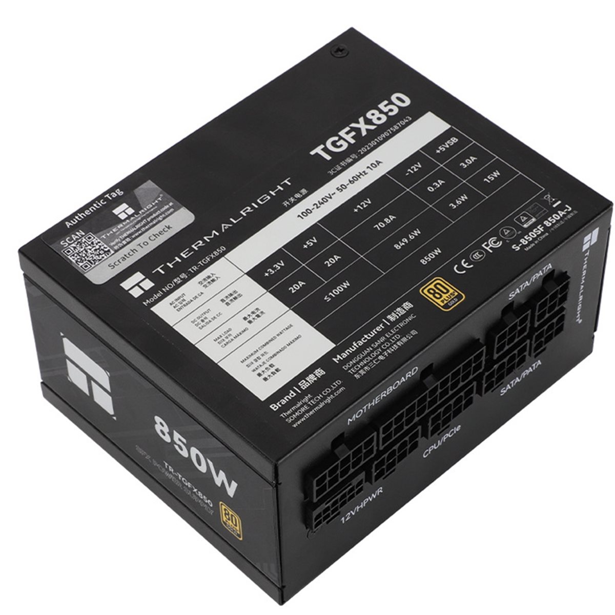 Sfx Power Supply 850W Gold - [AC18 Dijital]/ TR-TGFX850 Bilgisayar Kasası Güç
