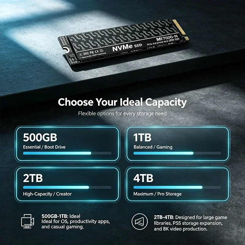 MI7000N M.2 PCIe 4.0 NVMe SSD  - M.2 Nvme 4Tb Pcie 4.0 Ssd incelemesi ve fiyatı