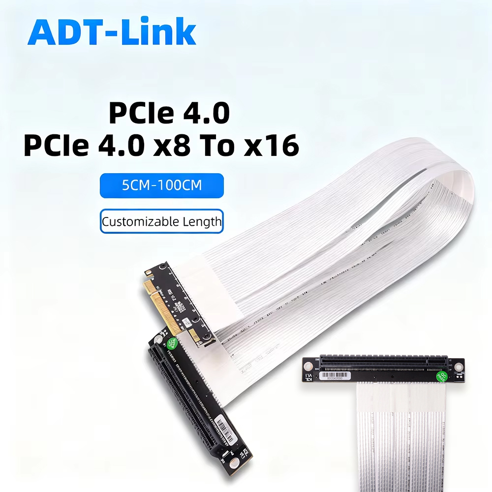 ADT-Link PCIE 4.0 / 3.0 X8 - X - Pcie 4.0 X16 Riser Cable 90 Degree incelemesi ve fiyatı